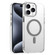 iPhone 15 Pro Max High Transparency TPU Hybrid PC MagSafe Magnetic Phone Case - Grey