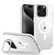 iPhone 15 Pro Max J2 High Transparent MagSafe Magnetic Frame Holder Phone Case - White