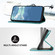 iPhone 15 Pro Max Line Pattern Skin Feel Leather Phone Case - Light Blue
