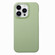 iPhone 15 Pro Max Litchi Oil Edge Leather Back Phone Case - Tea Green