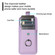 iPhone 15 Pro Max Litchi Texture Drawing Card Bag Ring Holder Phone Case - Purple