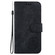 iPhone 15 Pro Max Little Tiger Embossed Leather Phone Case - Black