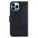 iPhone 15 Pro Max Little Tiger Embossed Leather Phone Case - Black
