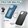 iPhone 15 Pro Max Magsafe Zipper RFID Wallet All-inclusive Shockrpoof Phone Case - Blue