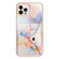 iPhone 15 Pro Max Marble Pattern IMD Card Slot Phone Case - Galaxy Marble White