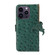 iPhone 15 Pro Max Ostrich Pattern Genuine Leather RFID Phone Case - Green