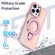 iPhone 15 Pro Max Plating Gradient Discolor MagSafe Holder Phone Case - Clear Blue