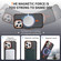 iPhone 15 Pro Max Rainbow Series Skin Feel MagSafe Lens Holder Phone Case - Orange