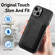 iPhone 15 Pro Max Retro Leather Card Bag Magnetic Phone Case - Black