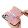 iPhone 15 Pro max Retro MagSafe Zipper Wallet Card Bag Back Phone Case - Pink