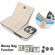 iPhone 15 Pro Max RFID Anti-theft Card Ring Holder Phone Case - White