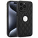 iPhone 15 Pro Max Rhombic Leather Back Cover Phone Case - Black
