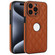 iPhone 15 Pro Max Rhombic Leather Back Cover Phone Case - Brown