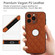 iPhone 15 Pro Max Rhombic Leather Back Cover Phone Case - Brown