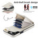 iPhone 15 Pro Max Rhombic Texture Card Bag Phone Case with Long Lanyard - White