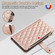 iPhone 15 Pro Max Rhombic Zipper Wallet Leather Phone Case - Rose Gold