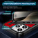iPhone 15 Pro Max Ring Holder Carbon Fiber PC Hybrid TPU Phone Case - Red