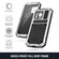 iPhone 15 Pro Max R-JUST Shockproof Life Waterproof Dust-proof Metal + Silicone Phone Case with Holder - Silver