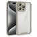 iPhone 15 Pro Max Shockproof Acrylic Phone Case with Lens Glass Film - Grey