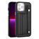 iPhone 15 Pro Max Shockproof Leather Phone Case with Wrist Strap - Black