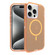 iPhone 15 Pro Max Shockproof MagSafe Magnetic Phone Case - Transparent Gold