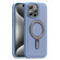 iPhone 15 Pro Max Silver Shield MagSafe Holder Shockproof Phone Case - Blue