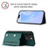 iPhone 15 Pro Max Skin Feel Four Card Slots Phone Case with Wrist Strap - Green