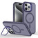 iPhone 15 Pro Max Skin Feel Lens Holder Magsafe Phone Case - Deep Purple