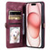 iPhone 15 Pro Max Skin Feel Totem Embossed Leather Phone Case - Wine Red