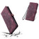 iPhone 15 Pro Max Skin Feel Totem Embossed Leather Phone Case - Wine Red