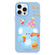 iPhone 15 Pro Max Skin Feeling Jelly TPU Hybrid PC Phone Case - Elephant Burger Blue