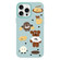 iPhone 15 Pro Max Skin Feeling Jelly TPU Hybrid PC Phone Case - Puppy Light Green