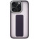 iPhone 15 Pro Max Skin-Feel Plating Wrist Strap Stand Phone Case - Purple
