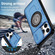 iPhone 15 Pro Max Sliding Camshield TPU Hybrid PC Magnetic Holder Phone Case - Sky Blue