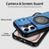 iPhone 15 Pro Max Sliding Camshield TPU Hybrid PC Magnetic Holder Phone Case - Sky Blue