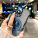 iPhone 15 Pro Max Space Gradient Glitter MagSafe Holder Phone Case with Lens Film - Blue