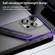 iPhone 15 Pro Max S-shaped Stand Frameless Metal Phone Case - Grey