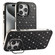 iPhone 15 Pro Max Starry Bling Diamonds Lens Holder Phone Case - Black