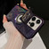 iPhone 15 Pro Max Starry Glitter MagSafe Lens Holder Phone Case - Purple
