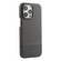 iPhone 15 Pro Max Stitching Cloth PU Shockproof Phone Case - Grey