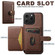 iPhone 15 Pro Max Suteni H20 Cross-Grain MagSafe Horizontal Card Bag Back Phone Case - Brown