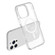 iPhone 15 Pro Max Terminator Style Glitter Powder MagSafe Magnetic Phone Case - White