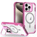 iPhone 15 Pro Max Transparent Acrylic MagSafe Lens Holder Phone Case - Pink