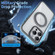 iPhone 15 Pro Max Transparent MagSafe Magnetic Holder Phone Case - Black