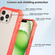 iPhone 15 Pro Max Transparent Matte TPU Hybrid PC 3-in-1 Phone Case - Orange
