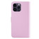 iPhone 15 Pro Max Tricolor Stitching Horizontal Flip Leather Phone Case - Pink