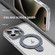 iPhone 15 Pro Max Two Color TPU Hybrid Acrylic MagSafe Magnetic Holder Phone Case - Grey