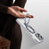 iPhone 15 Pro Max Two Color TPU Hybrid Acrylic MagSafe Magnetic Holder Phone Case - Grey