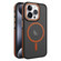 iPhone 15 Pro Max Two-color Frosted MagSafe Magnetic Phone Case - Orange