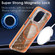 iPhone 15 Pro Max Two-color Glitter Powder Lens Holder Magsafe Phone Case - Black